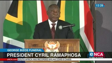 Ramaphosa says a great tree has fallen