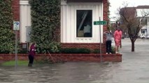 Inundaciones al norte de Florida por el paso del huracán Sally