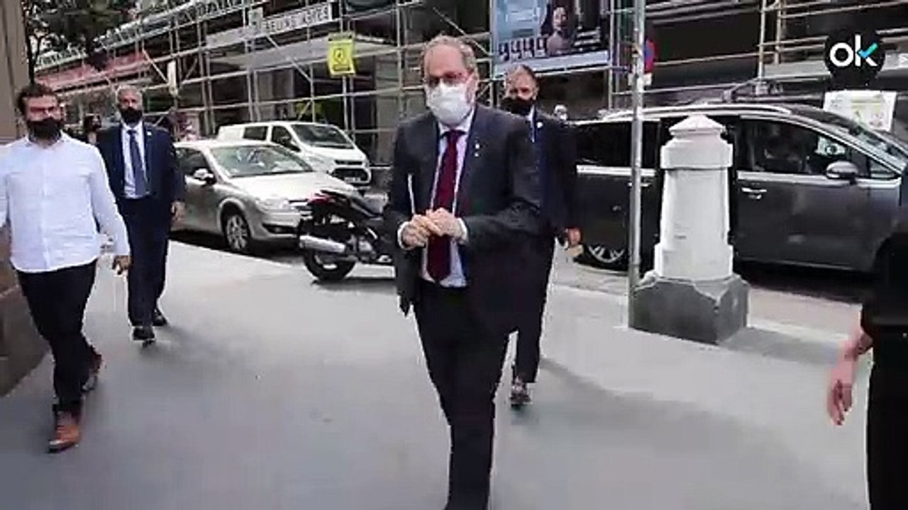 Llegada de Torra Blanquerna