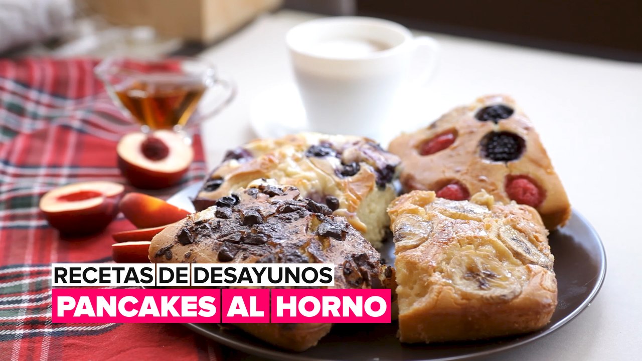 Recetas de desayunos: Pancakes al horno