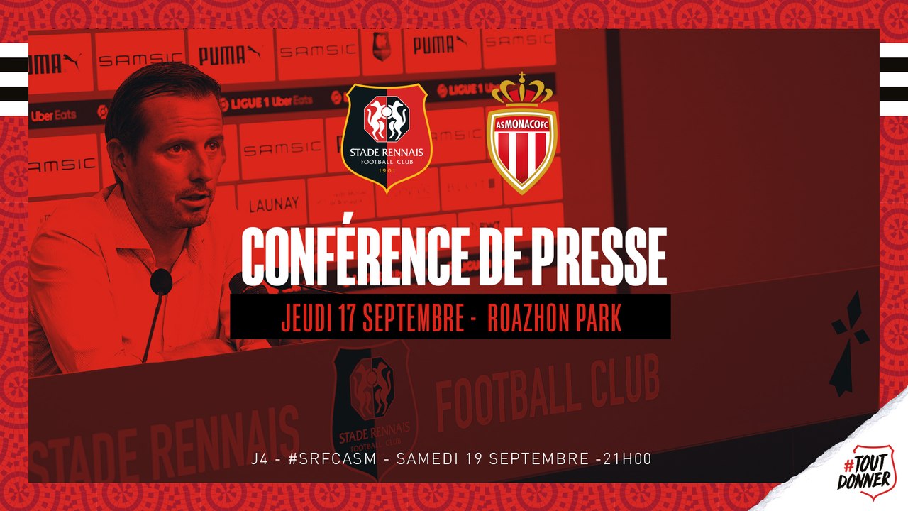 Conférence de presse avant SRFC/Monaco : Julien Stéphan