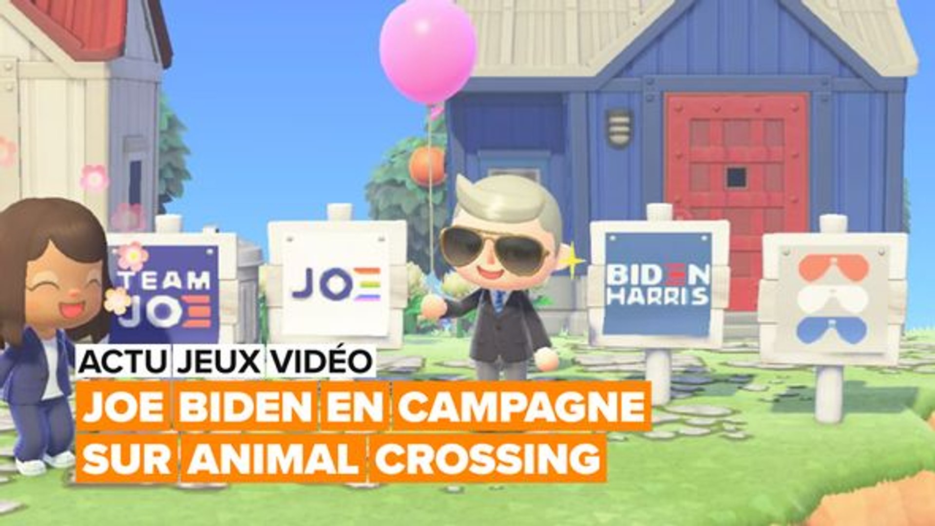 ⁣Joe Biden fait campagne dans Animal Crossing