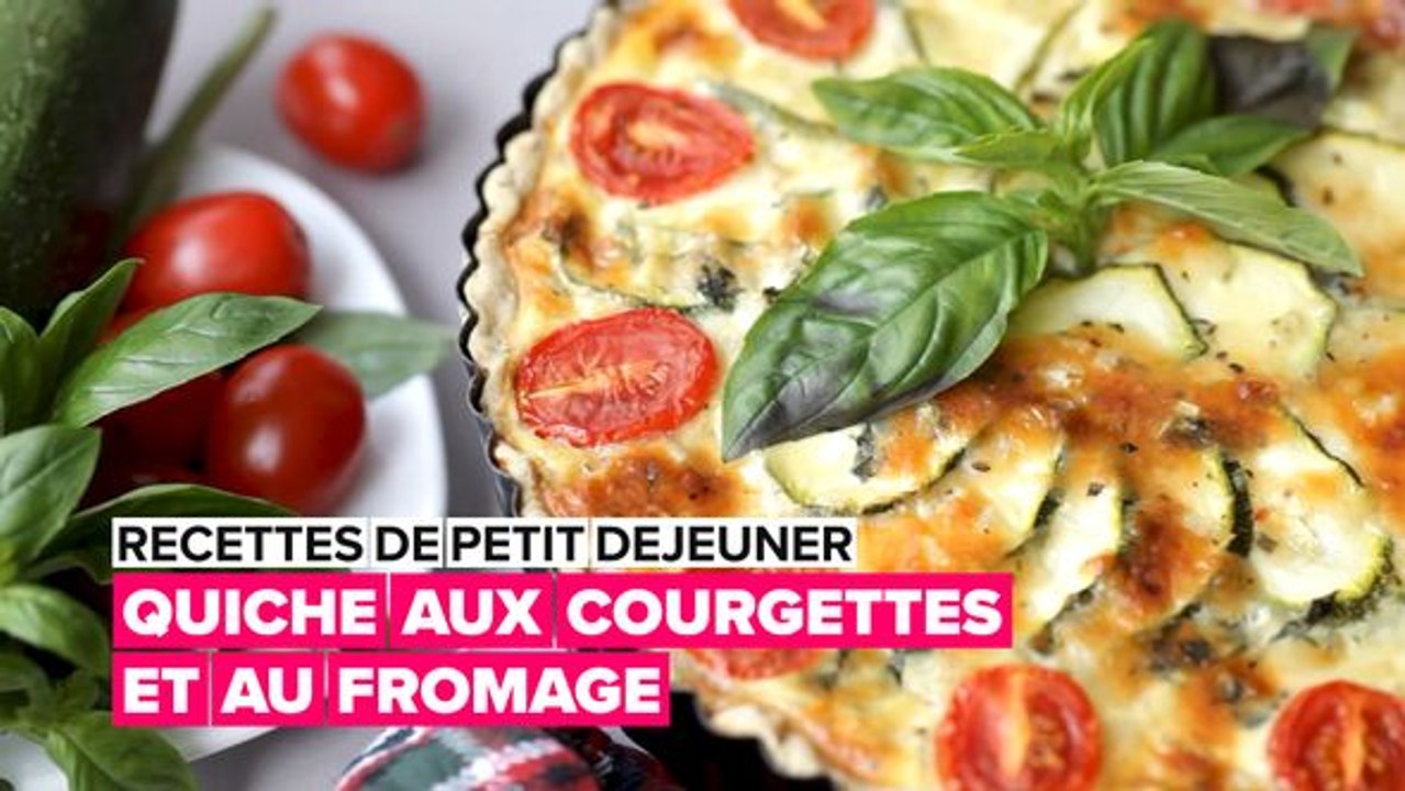 Recettes de petit-déjeuner : quiche au fromage et aux courgettes