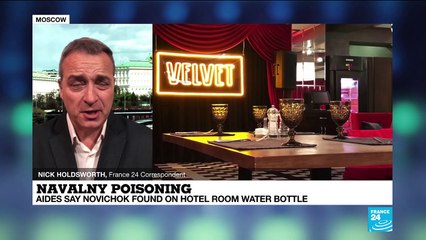 Novichok-tinged bottle found in Navalny's room, dissident's colleagues said