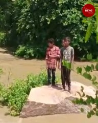 Video: Three boys on the verge of being washed away rescued in Telangana