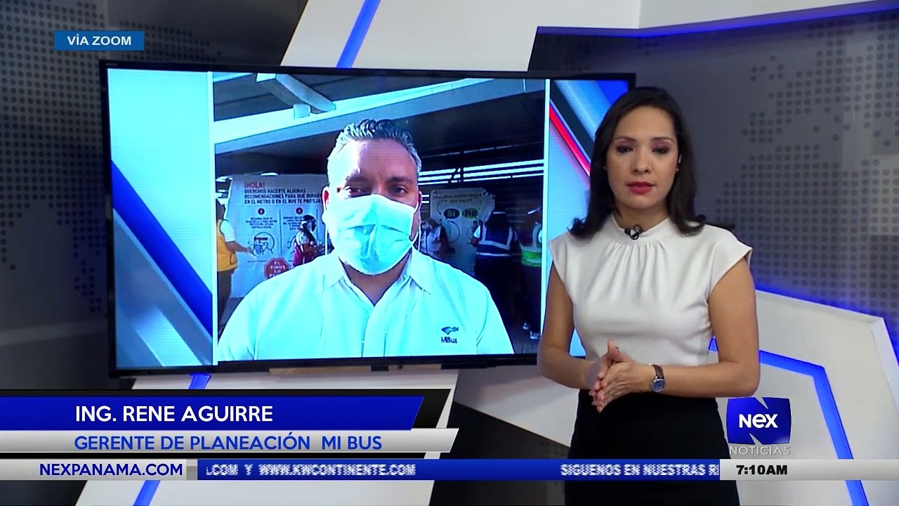 Medidas de bioseguridad de MiBús / Entrega de mascarillas y caretas  - Nex Noticias