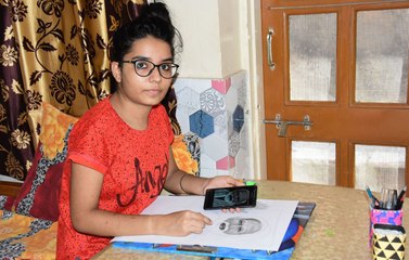 प्रधानमंत्री मोदी का थ्रीडी स्केच बनाकर मनाया जन्मदिन