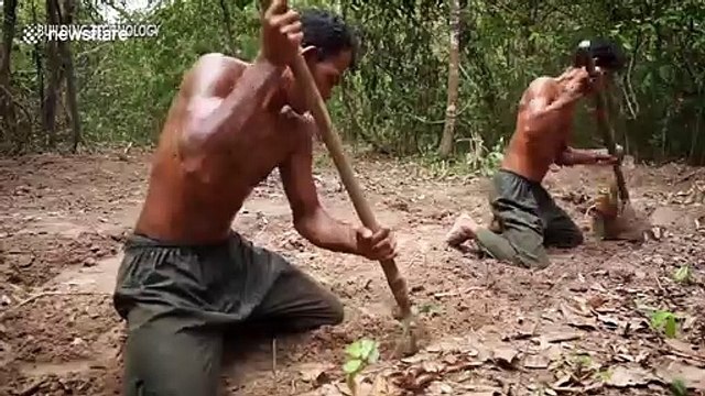 Cambodian YouTubers carve incredible underground bedroom with swimming pool