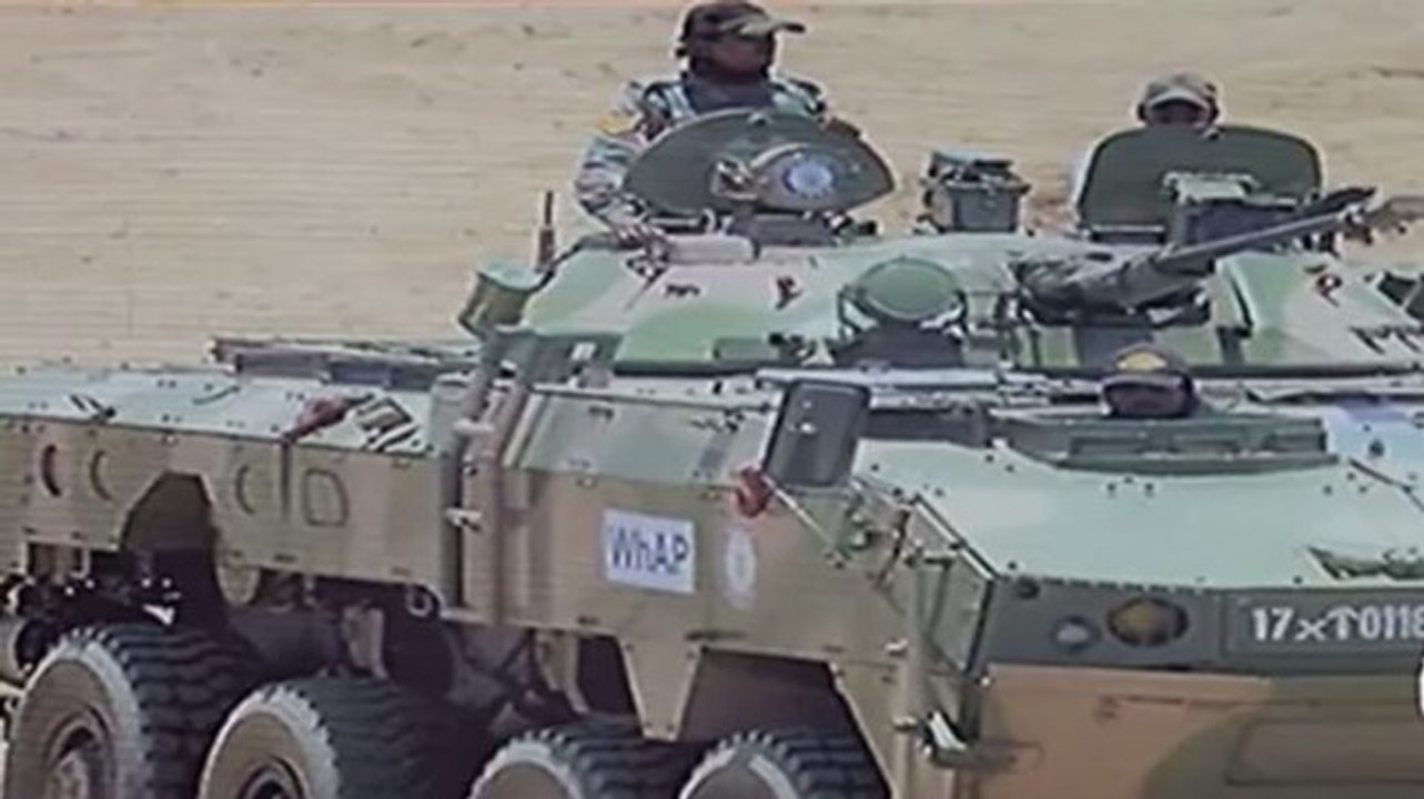 Watch: Made in India eight-wheeled armoured vehicles deployed in Leh
