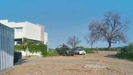 Operativo militar y policiaco a espaldas del Congreso del Estado