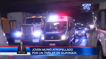 Joven extranjero murió atropellado en la autopista León Febres Cordero de Daule, provincia de Guayas