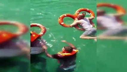 Halfeti’de batan tekneden vatandaşlar böyle kurtarıldı