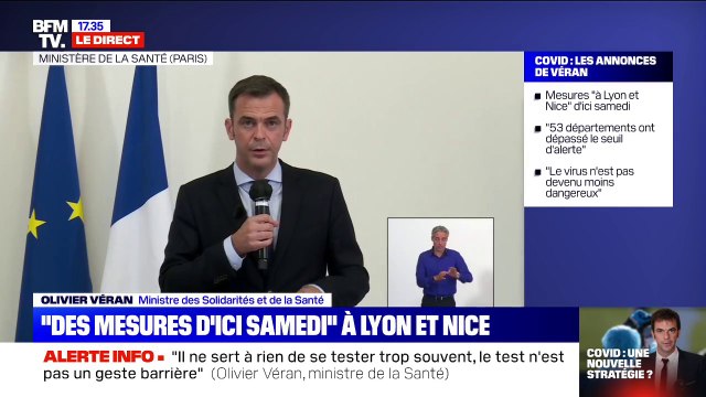 Olivier Véran: Les enfants sont peu actifs dans la chaîne de transmission du coronavirus