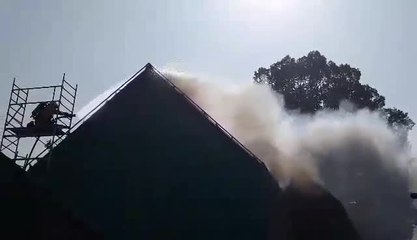Tournai incendie toiture rue de Beve