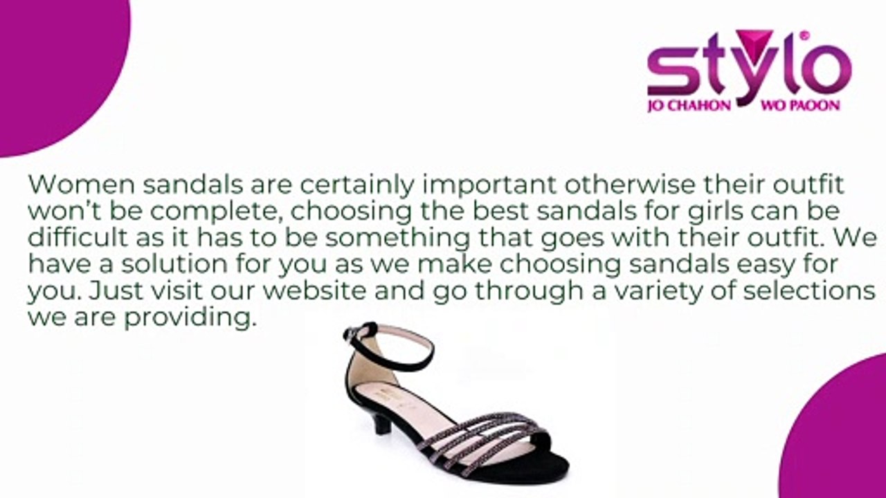 Best women sandals collection at Stylo