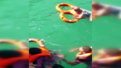 Halfeti’de batan tekneden vatandaşlar böyle kurtarıldı