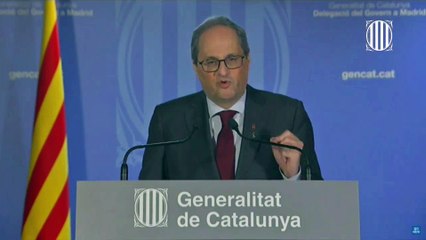 Torra: 'No ens ha de fer recular ni un centímetre'