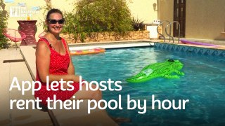 App lets hosts rent their pool by hour