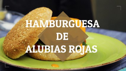 HAMBURGUESA VEGANA DE ALUBIAS