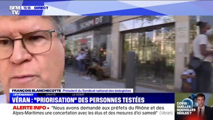 Tests: "De plus en plus de gens se disent prioritaires", selon le président du syndicat national des biologistes
