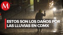 Lluvias torrenciales inundan calles y casas en la CdMx