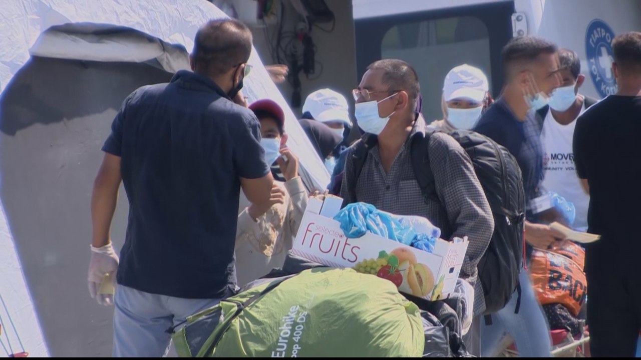 Refugees in Greece wary of entering new camp after Moria fire