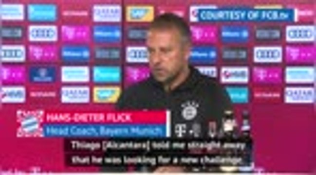 Flick congratulates Klopp after completing Thiago transfer