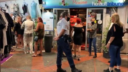 LE CAP D'AGDE - Les autorités sont allées contrôler le bon respect du port du masque sur la voie publique