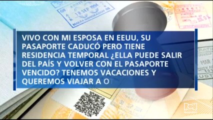 ¿Puede un residente temporal salir o entrar a Estados Unidos con el pasaporte vencido?