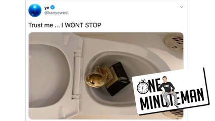 One Minute Man: Kanye Goes To War With Music Industry, Pees On Grammy