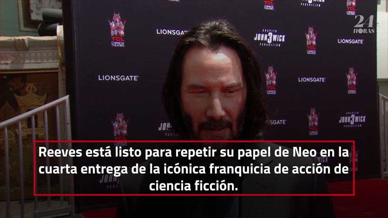 Keanu Reeves afirma que "Matrix 4" es una 'historia de amor'