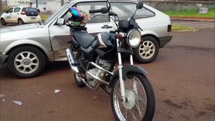 Colisão de trânsito deixa motociclista ferido na Avenida das Torres, na Região da Fag