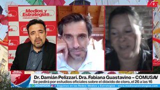 Dr. Damián Pelizzari/ Dra. Fabiana Guastavino – COMUSAV Argentina Se pedirá por estudios oficiales sobre el dióxido de cloro, el 26 a las 16