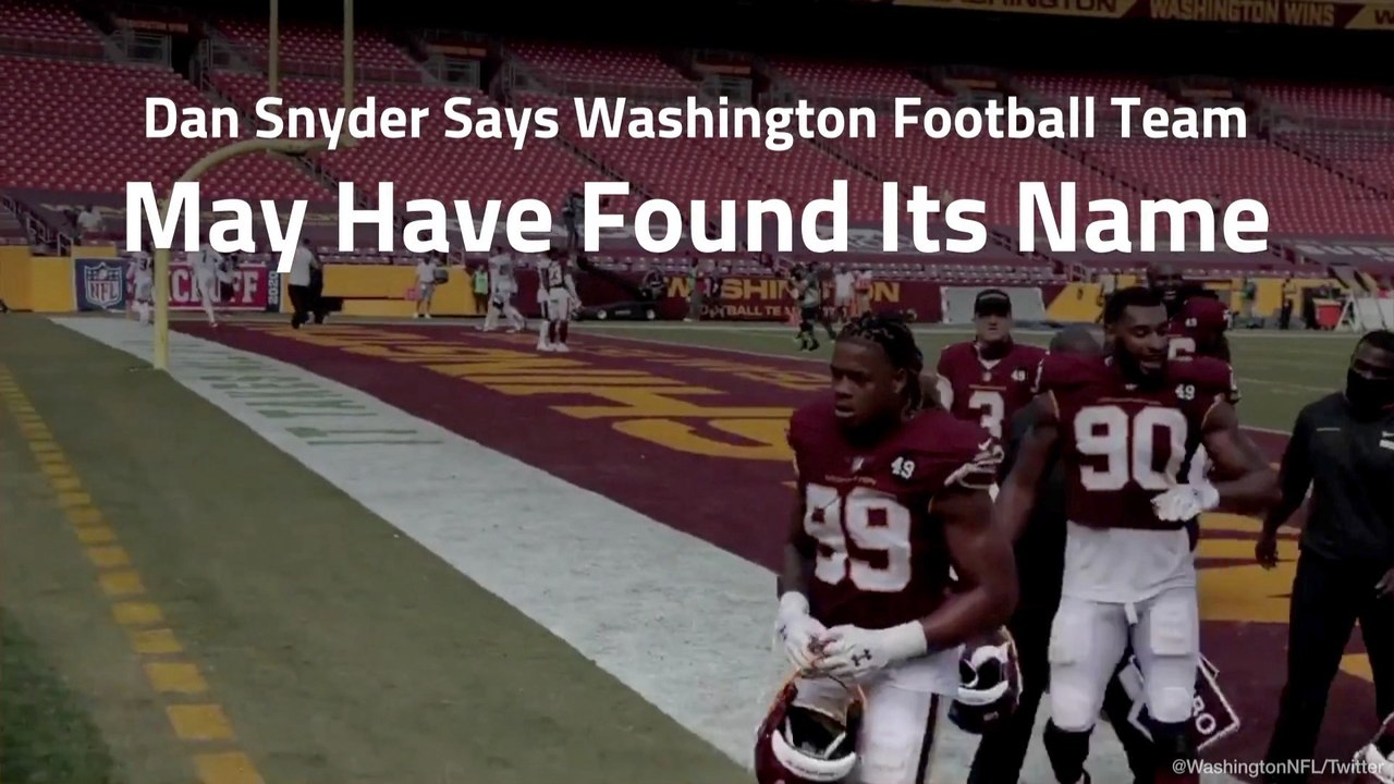 Washington Football Team Almost Has A Name
