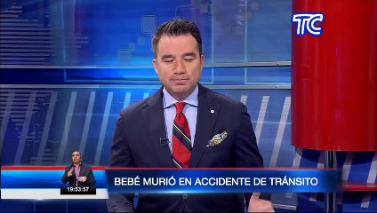 Bebé de 3 meses de nacida perdió la vida en fatal accidente en Manabí