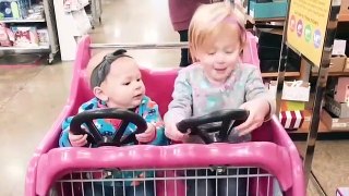 Baby Siblings Playing and Laughing Together - Baby funny videos - Funny babies