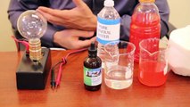 Mineral Deficiencies Light-Test Video Demo Using Mineral-Rich Drinks as Energy Sources