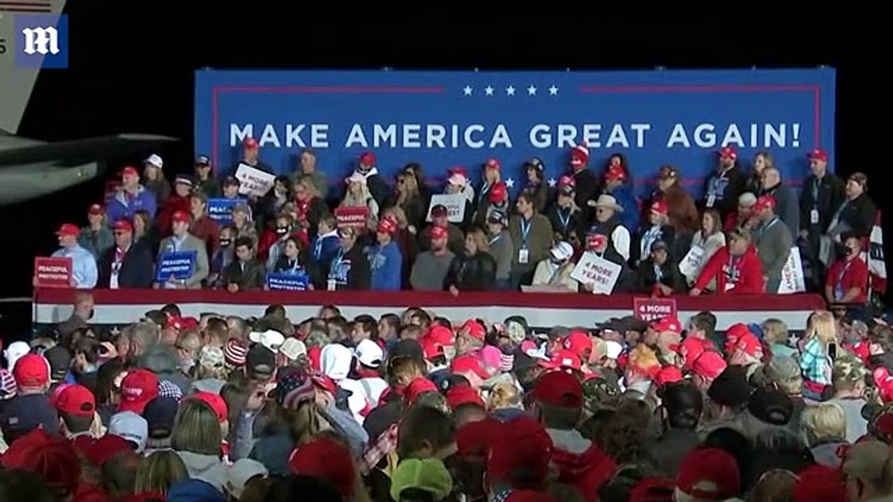 Trump hits familiar themes of Biden, China, law and order at WI rally