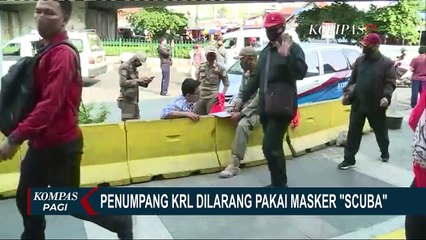Sosialisasi Larangan Penggunaan Masker Scuba dan Buff di KRL Hingga Senin Depan!