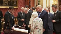 The Queen shows President Trump and Melania US artefacts from Royal Collection