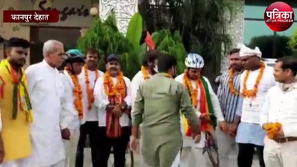 साइकिल सत्याग्रह रैली पहुंची तो प्रसपाइयों ने किया स्वागत, जाने रैली की वजह