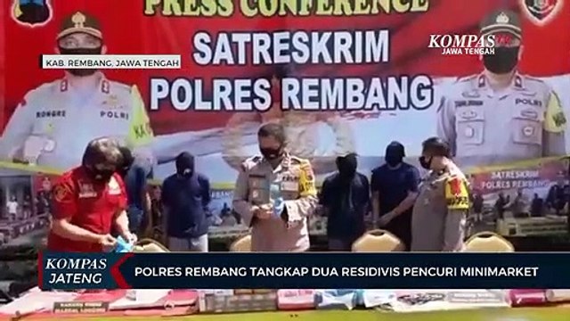 Polres Rembang Tangkap Dua Residivis Pencuri Minimarket