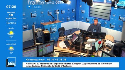 La matinale de France Bleu Occitanie du 18/09/2020