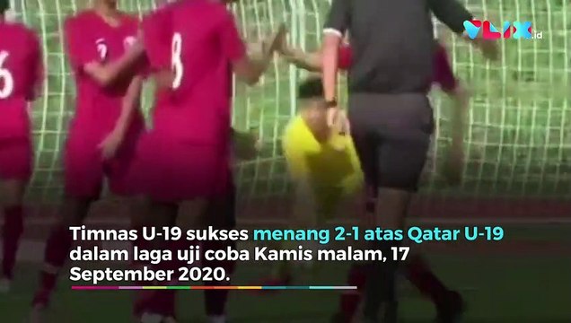 Video Timnas U-19 Sukses Bobol Qatar 2 Kali