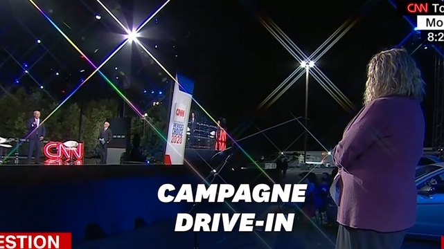 Joe Biden répond aux questions des Américains en mode drive-in