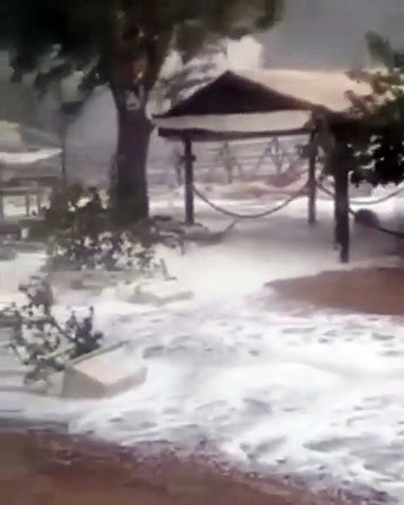 Uragano Mediterraneo, il mare invade la terraferma a Itaca