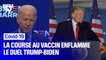 Covid-19: la course au vaccin enflamme le duel Trump-Biden
