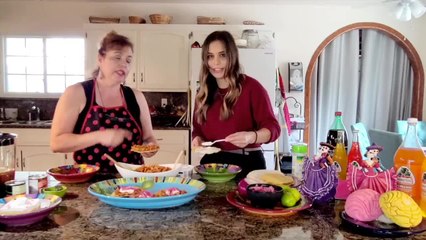 Making Tinga Chicken Tostadas