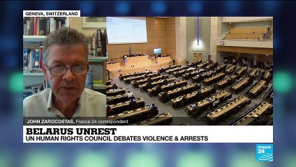 Belarus unrest: UN Human Rights Council debates violence & arrests