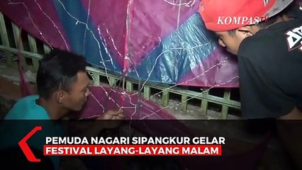 Seru! Festival Layang-layang Malam Hari Di Nagari Sipangkur
